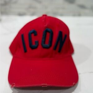 DSQUARED Red Icon Cap